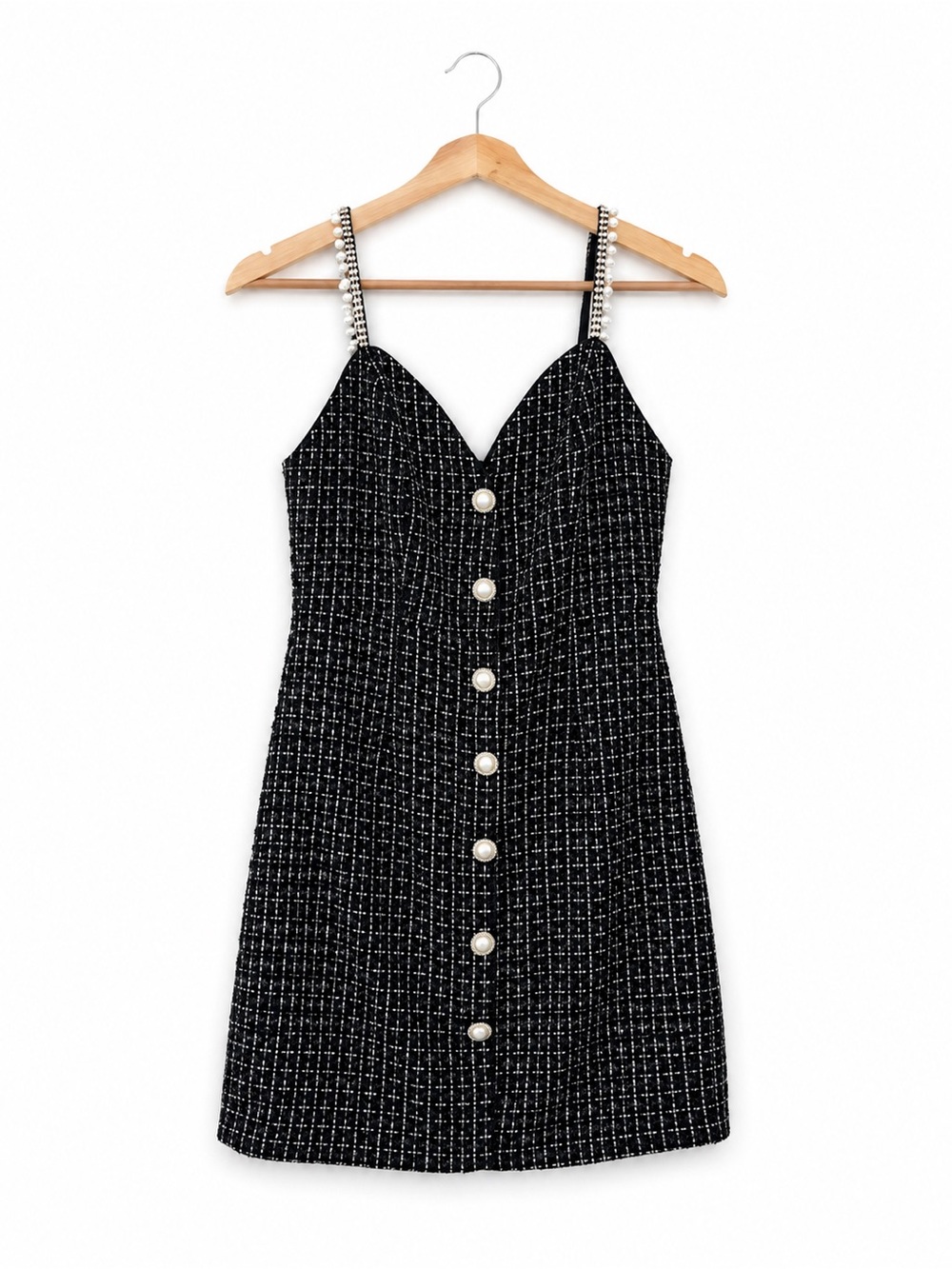 DO+BE Black & White Tweed Mini Dress
